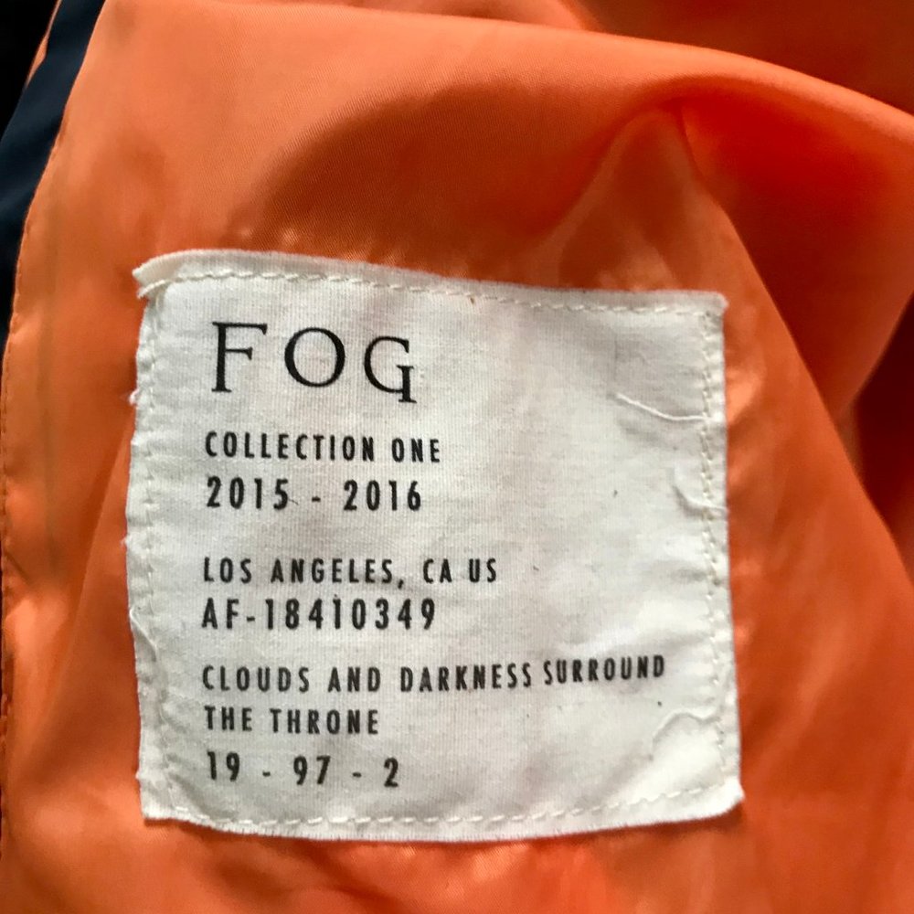 SOLD - Fear of God Bomber Jacket Collection One Sz M - Picture 5 of 9